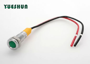 চীন স্টেইনলেস স্টিল প্যানেল মাউন্ট LED সূচক ধাতু সংকেত ল্যাম্প 12V 24V তারের সাথে পরিবেশক